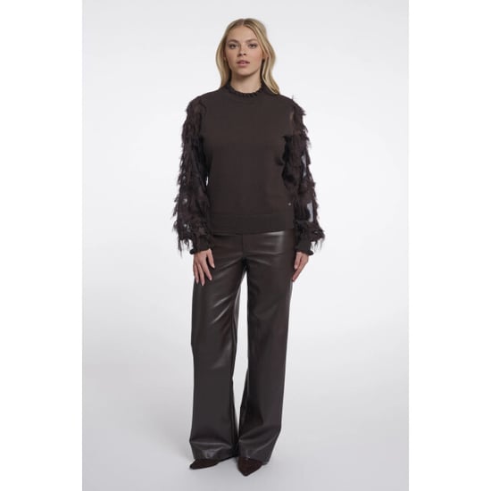 Rino & Pelle Janique.5002612 rino en pelle knitted pullover with fancy long sleeves peated - Image 2