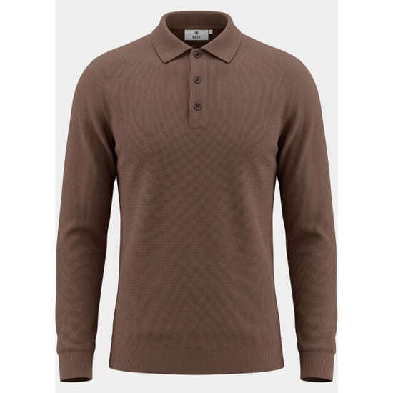 Bos Bright Blue Polo lange mouwen heren 3018900/649 - Image 5
