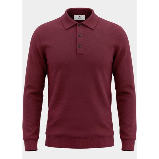 Bos Bright Blue Polo lange mouwen heren 3018900/705 - Image 4