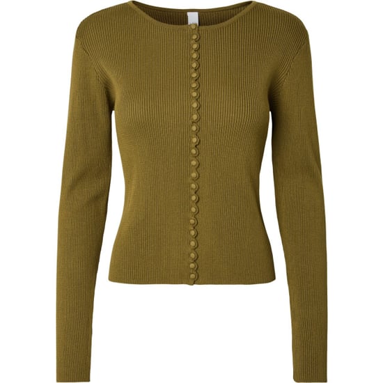 YAS Siana ls knit pullover s. fir green - Image 2