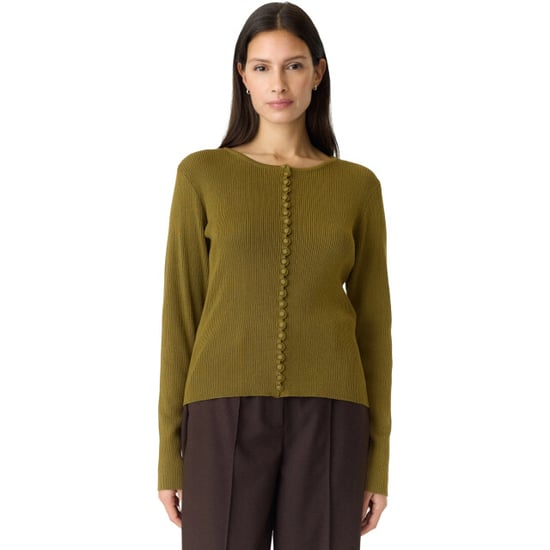 YAS Siana ls knit pullover s. fir green - Image 4