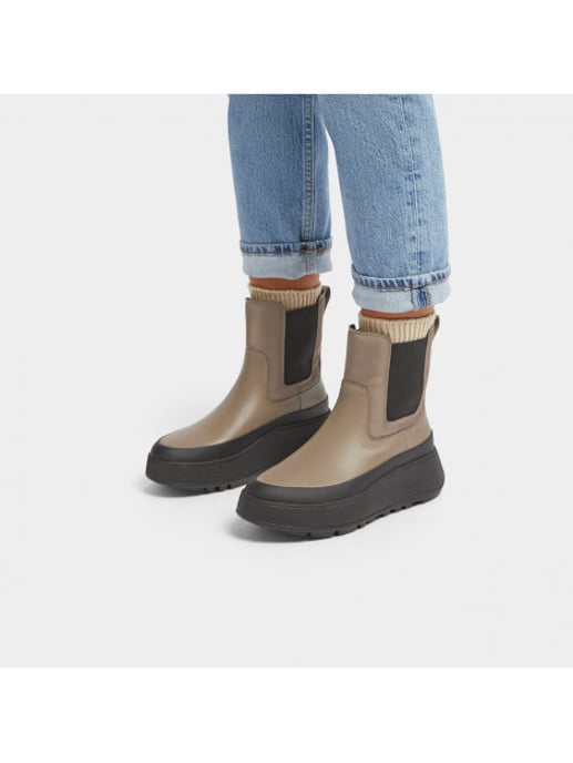 FitFlop F-mode water-resistant flatform chelsea boots - Image 1