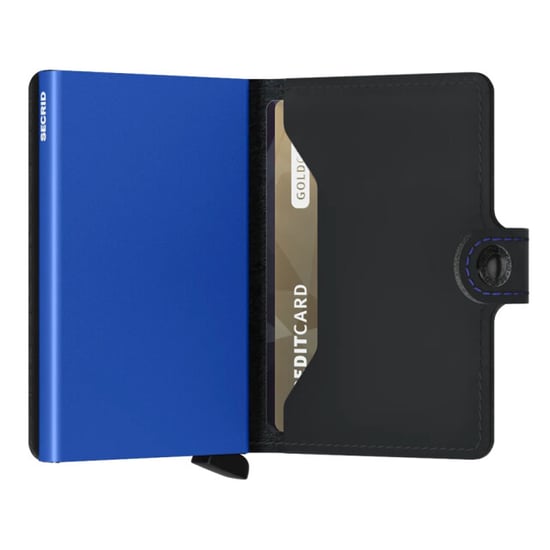Secrid Miniwallet matte black & blue - Image 3