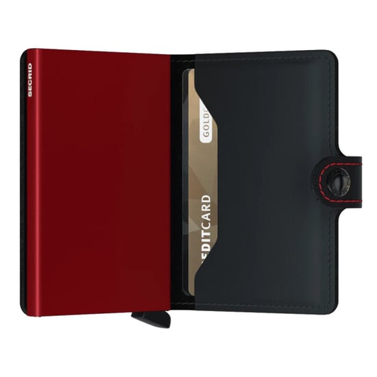 Secrid Miniwallet matte black & red - Image 4