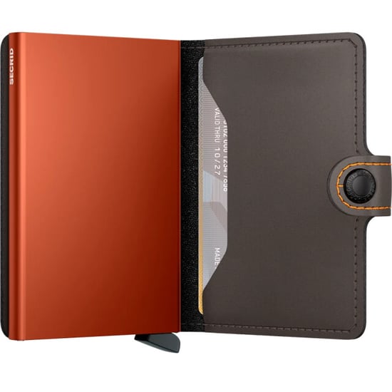 Secrid Miniwallet matte truffle & orange - Image 3