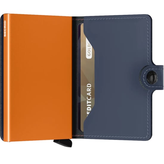 Secrid Miniwallet matte nightblue & orange - Image 3
