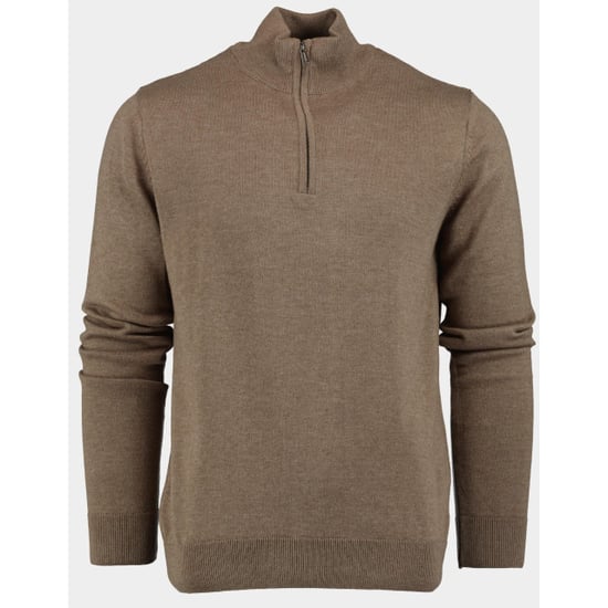 Bos Bright Blue Half zip 302/8017-coffee - Image 1