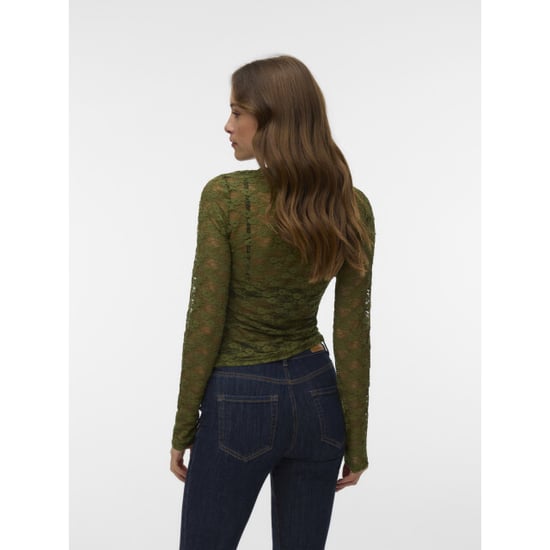 Vero Moda Bonita kanten top met lange mouwen - Image 2