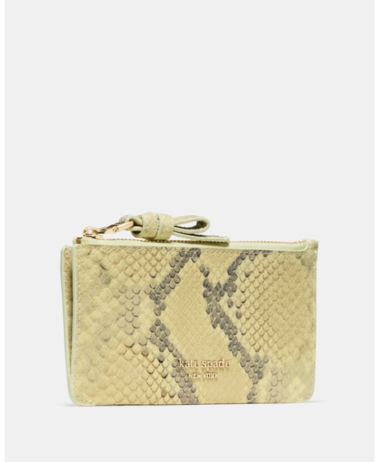 Loop Snake Embossed Zip Card Case - Image 2