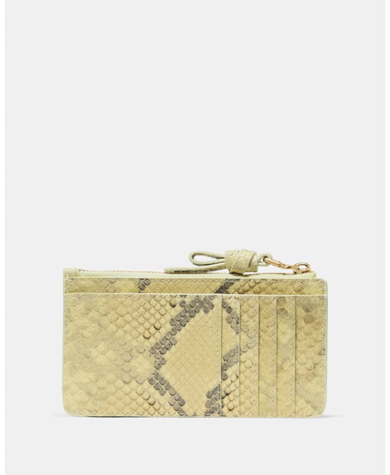 Loop Snake Embossed Zip Card Case - Image 4
