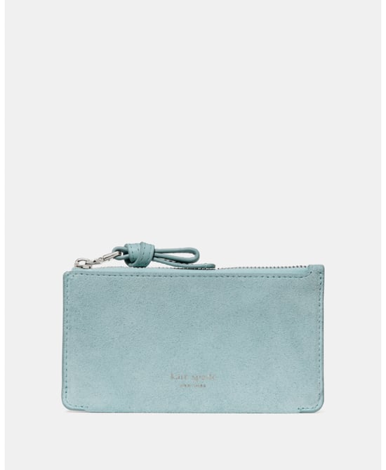 Loop Suede Zip Card Case - Image 1