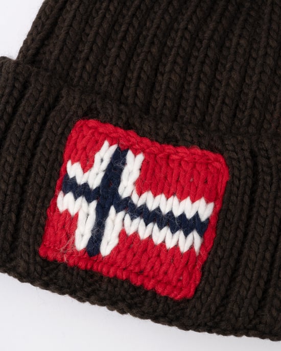 Logo Detail Hat in Chocolate - Image 3