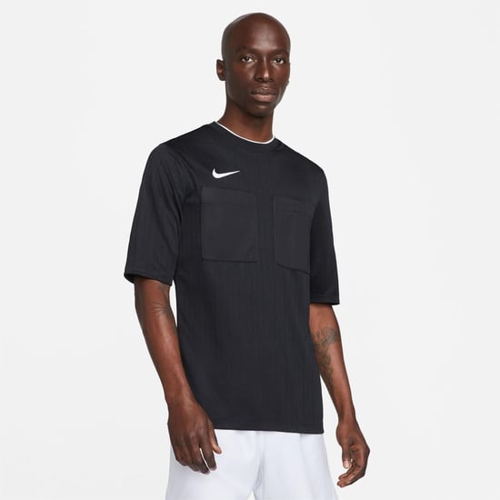 Men's Nike Jersey Crew Neck Short Sleeve Competition T-Shirt in Black - Image 3