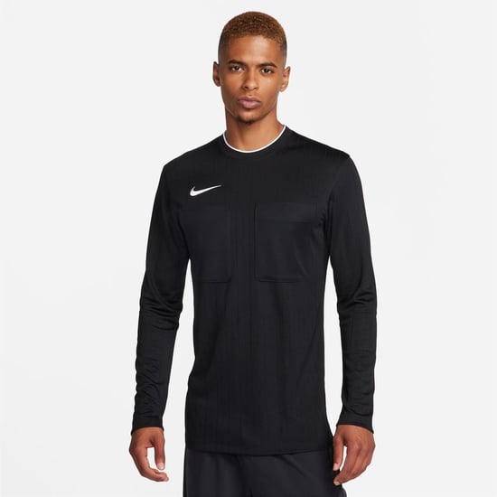 Men's Nike Jersey Arbitre Long Sleeve Top in Black - Image 3