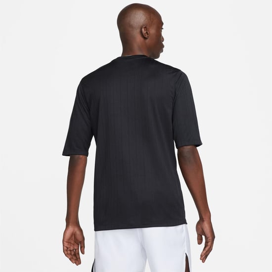 Men's Nike Jersey Crew Neck Short Sleeve Competition T-Shirt in Black - Image 4