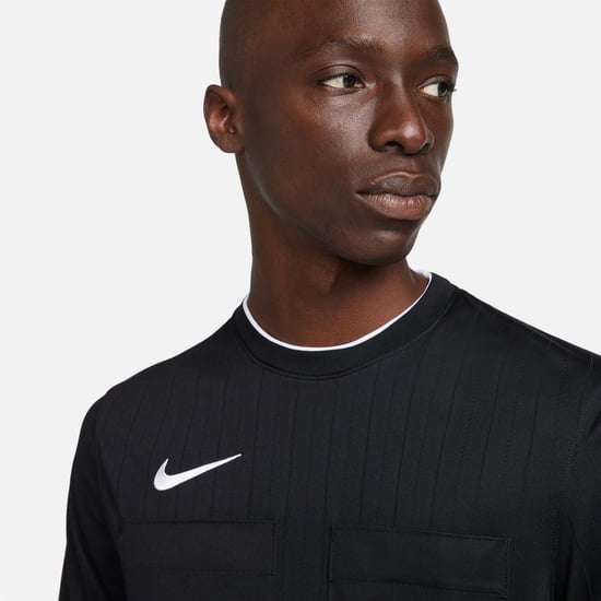 Men's Nike Jersey Crew Neck Short Sleeve Competition T-Shirt in Black - Image 5