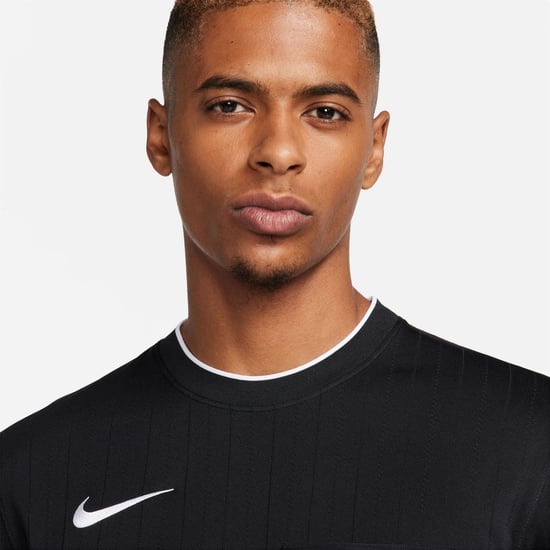 Men's Nike Jersey Arbitre Long Sleeve Top in Black - Image 5