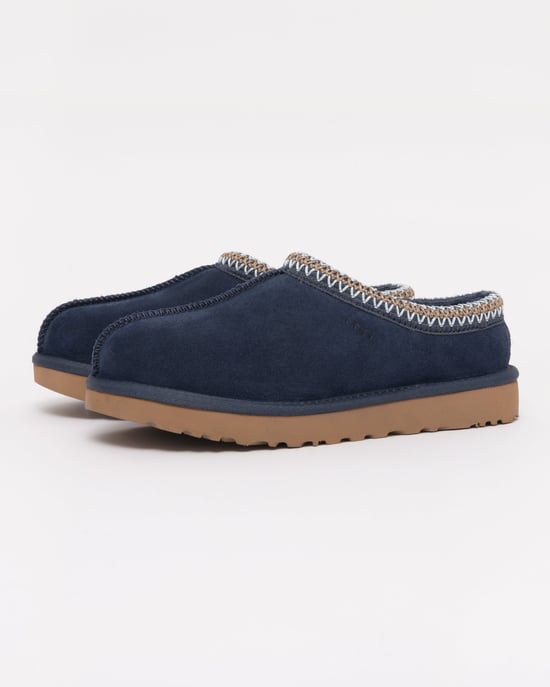 Logo Detail Slippers in Navy - Image 1