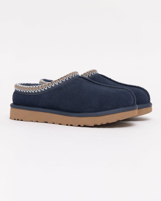 Logo Detail Slippers in Navy - Image 2