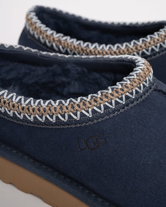 Logo Detail Slippers in Navy - Image 3