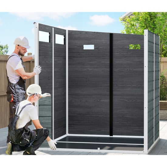 4goodz Tuinschuur houtlook met slot raam ventilatie vloer - - Image 3