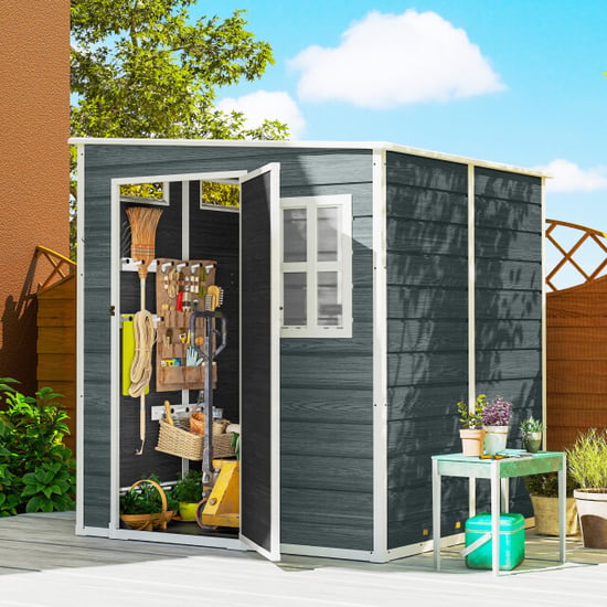 4goodz Tuinschuur houtlook met slot raam ventilatie vloer - - Image 4