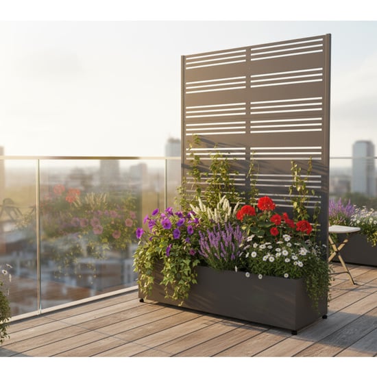 Westmann Dekora 2 metalen plantenbak met klimrek - - Image 2