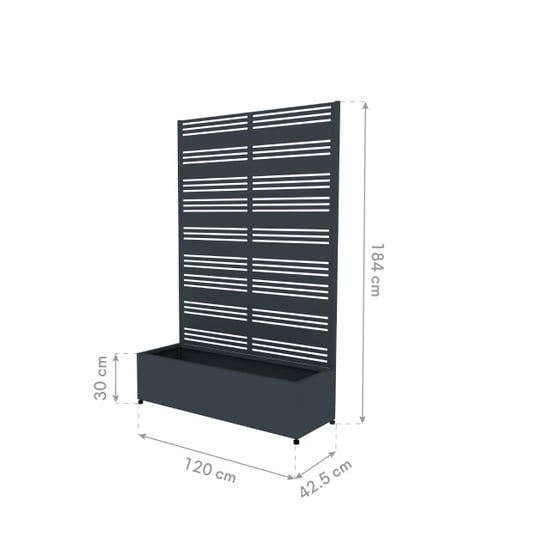 Westmann Dekora 2 metalen plantenbak met klimrek - - Image 5