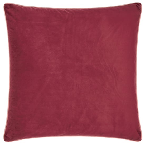 Furn Meridian Velvet Cushion Cover, Burgundy/Slipper, 55 x 55cm - Image 2