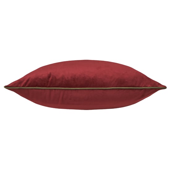 Furn Meridian Velvet Cushion Cover, Dark Red/Fir Green, 45 x 45cm - Image 3