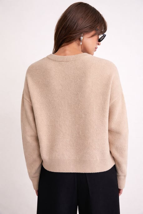 Buttoned Ribbed Knit Cardigan - Image 6
