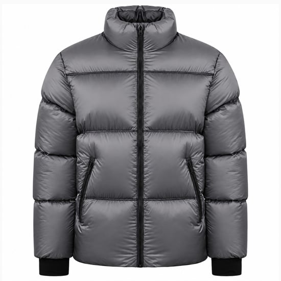 Represent Logo Mens Grey Padded Jacket - Image 1