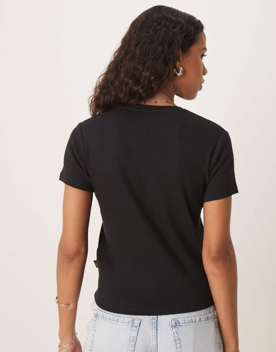 Dickies Lewistown broderad logotyp lång t-shirt för barn i svart - Image 4
