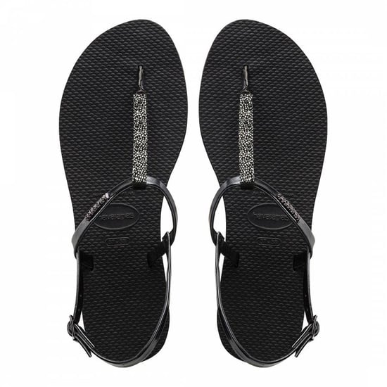 Havaianas You Riviera Crystal Womens Black Sandals - Image 1