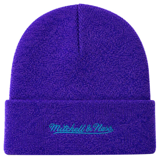 Mitchell & Ness NBA Charlotte Hornets Fandom Knit Purple Beanie - Image 2