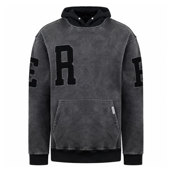 Represent College Mens Vintage Grey Hoodie - Image 1