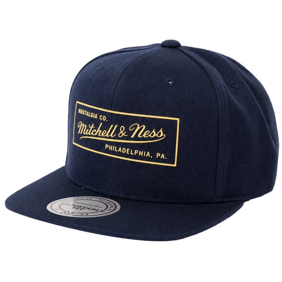 Mitchell & Ness Raised Perimeter Navy Cap - Image 1
