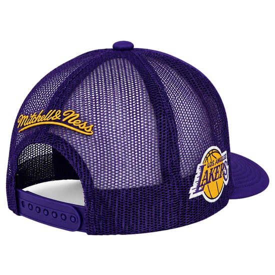 Mitchell & Ness NBA Los Angeles Lakers Satin Trucker Purple Cap - Image 2