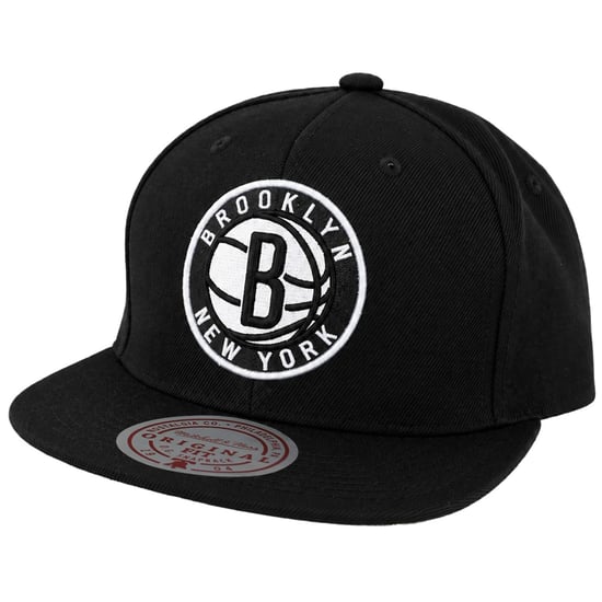 Mitchell & Ness NBA Brooklyn Nets Team Ground 2.0 Black Cap - Image 1