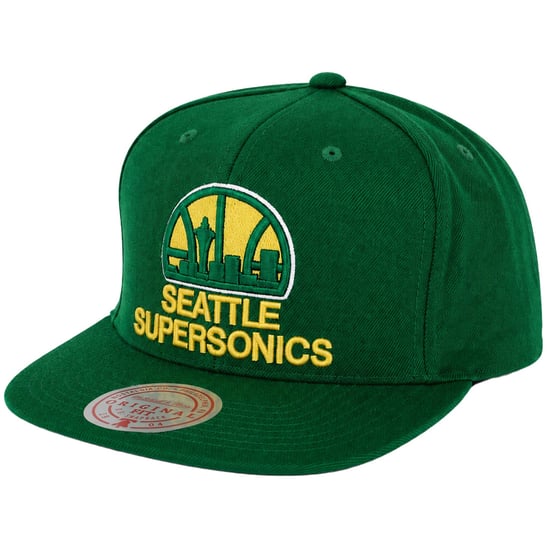 Mitchell & Ness NBA Seattle Supersonics Team Ground Green Cap - Image 1