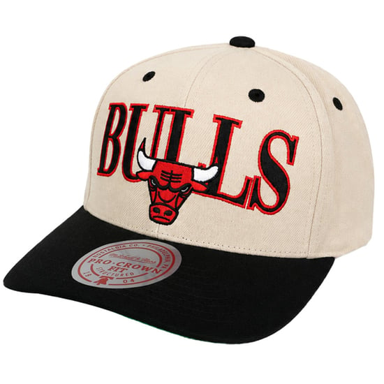 Mitchell & Ness NBA Chicago Bulls Off The Crown Off White Cap - Image 1