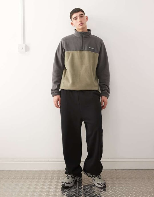 Columbia Steens Mountain halvzip fleece i Grå/Khaki - Image 2