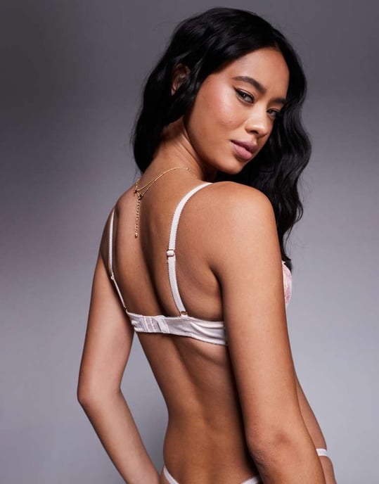 Boux Avenue etta balconette bra in pale pink - Image 2