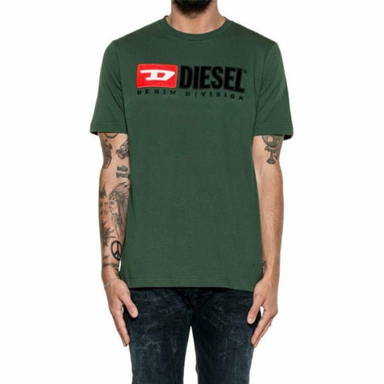 DIESEL T JUST DIVISION Mens T Shirt Short Sleeve Crew Neck Casual Cotton Tee - Image 1