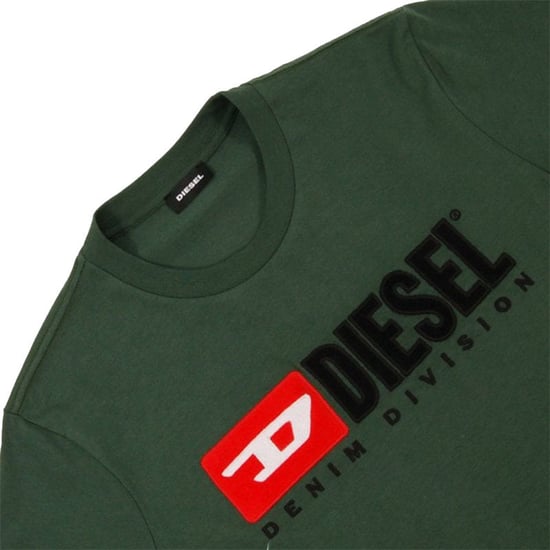 DIESEL T JUST DIVISION Mens T Shirt Short Sleeve Crew Neck Casual Cotton Tee - Image 2