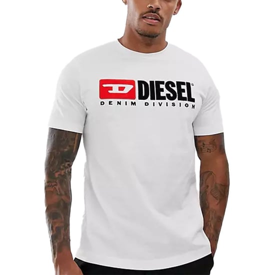 DIESEL T JUST DIVISION Mens T Shirt Short Sleeve Crew Neck Casual Cotton Tee - Image 1