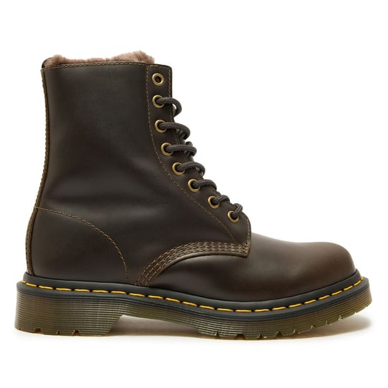 Dr Martens 1460 Serena Faux Fur-lined Leather Boots - Image 1