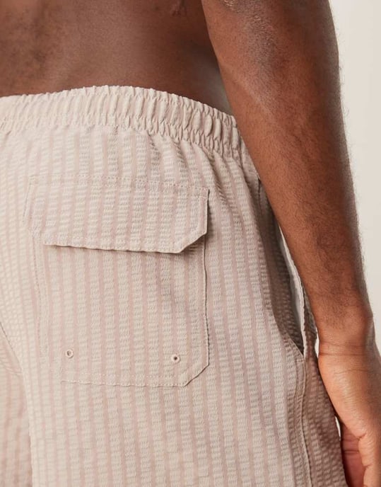 Abercrombie & Fitch 5-tum snörning simbyxor i beige - Image 3