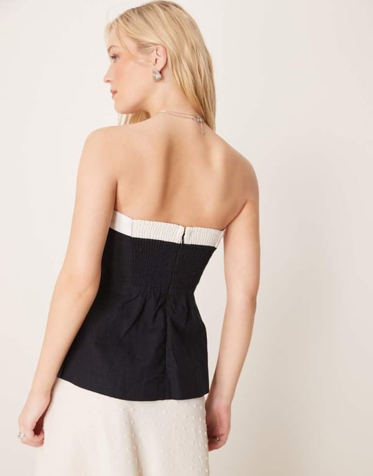 Abercrombie & Fitch ärmlös linne tube top i svart - Image 3