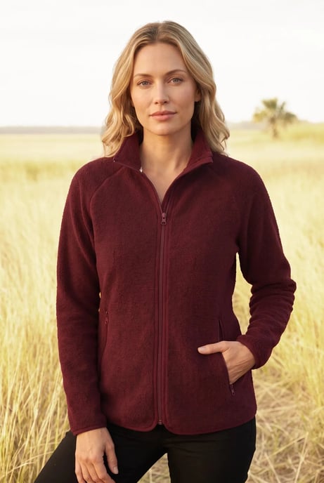 Full Zip Sherpa Fleece Jacket - Image 1